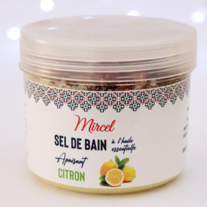 Sel de bain citron vert